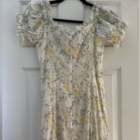 POLO RALPH LAUREN: Off-The-Shoulder Puff-Sleeve Midi-Dress (NWT) - Picture 8 of 8